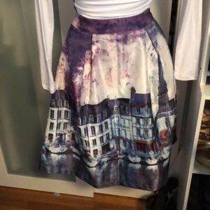 NWOT Gumuxi Brand Full Circle Skirt